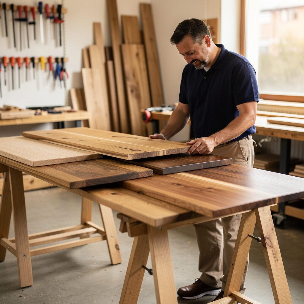 Massivholz Tischplatten in Maßanfertigung und verschiedenen Holzarten – Artis Treppen