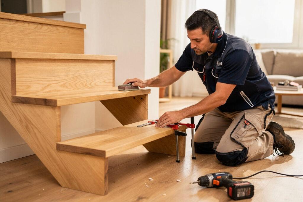 Montage und Pflege von Setzstufen aus Holz – langlebige Stabilität und einfache Wartung – Artis Treppen