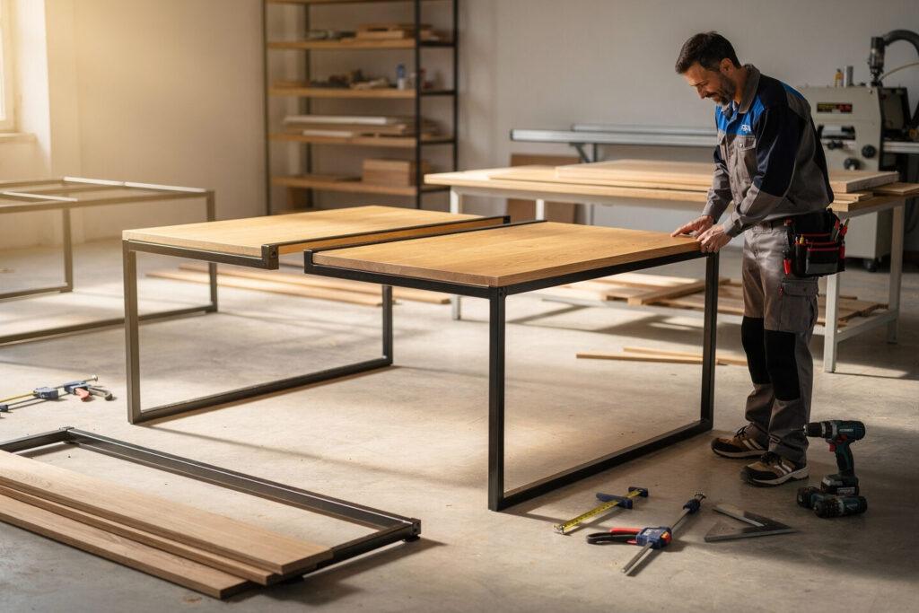 Tischgestelle Metall und Holz – Artis Treppen